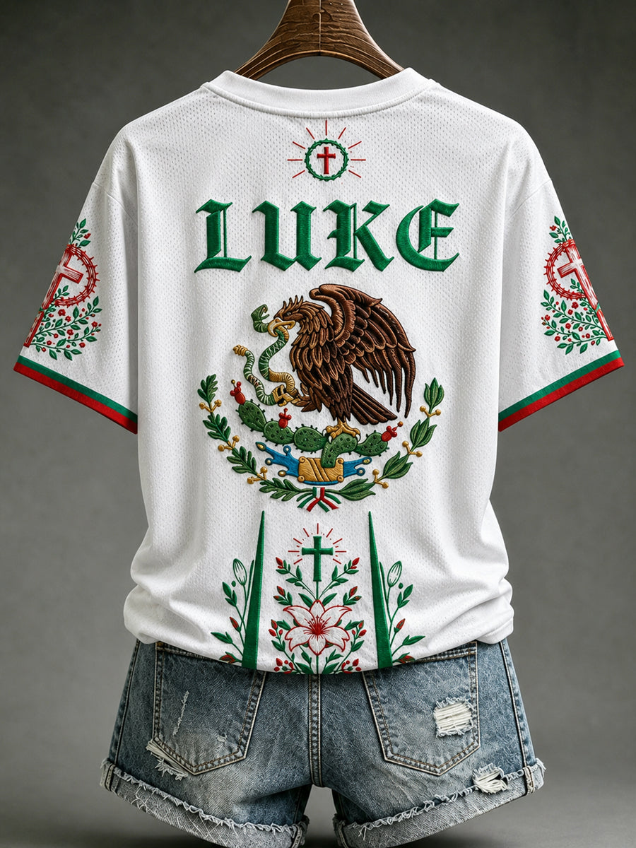 Women's Mexico Lover Art V-neck Short Sleeve T-shirt