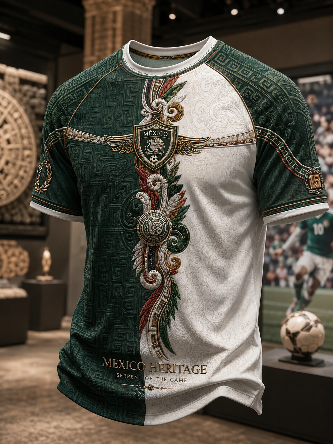 Men's Mexican Football Short Sleeve T-Shirt
