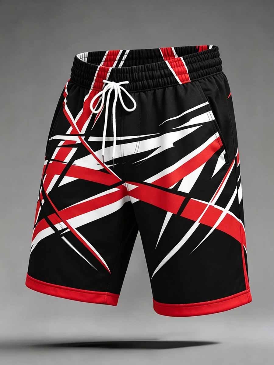 Men's Vintage Van Halen Print Casual Pants