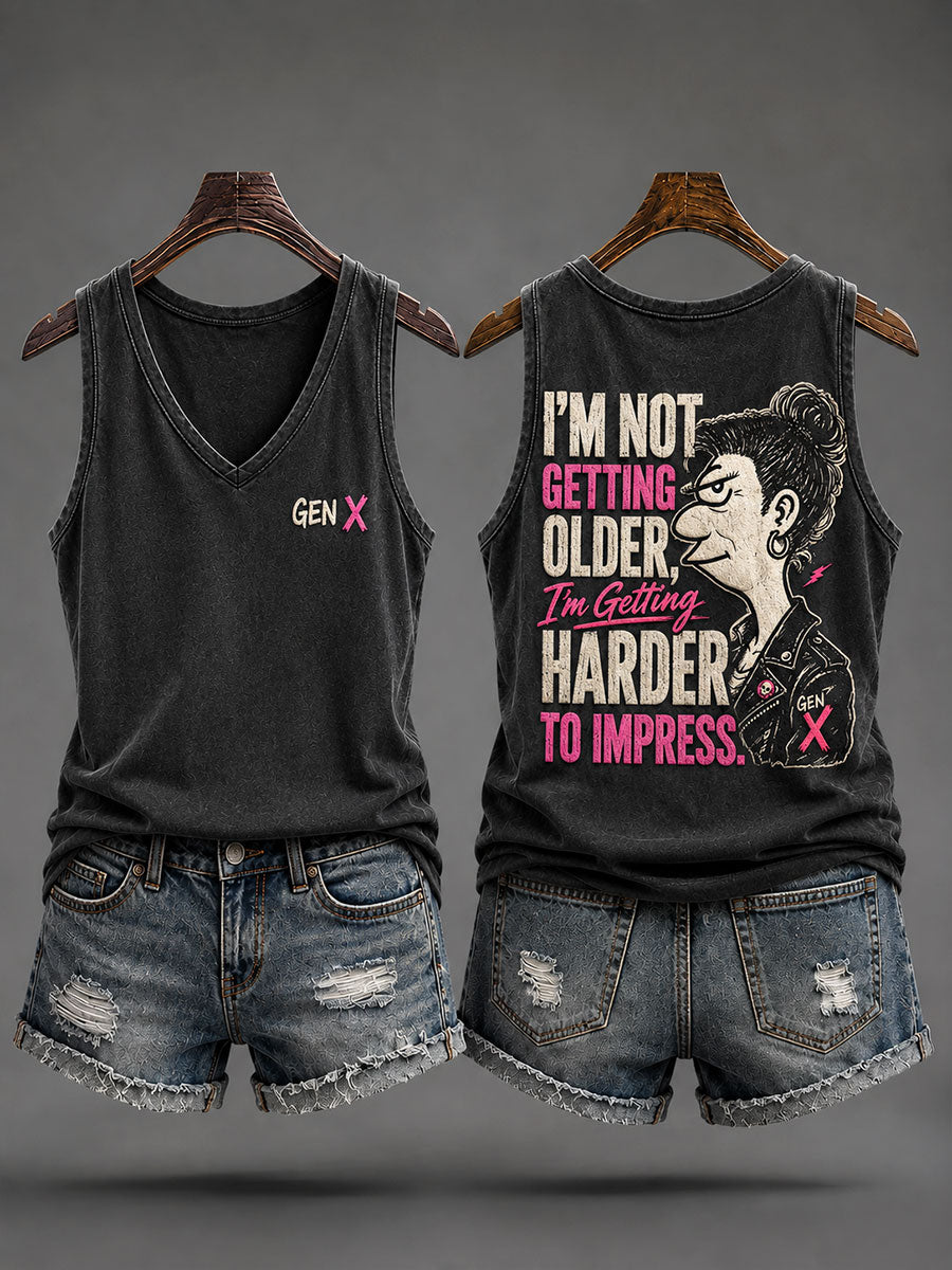 Women's 'I'm Not Getting Older,I'm Getting Harder to Impress' Vests