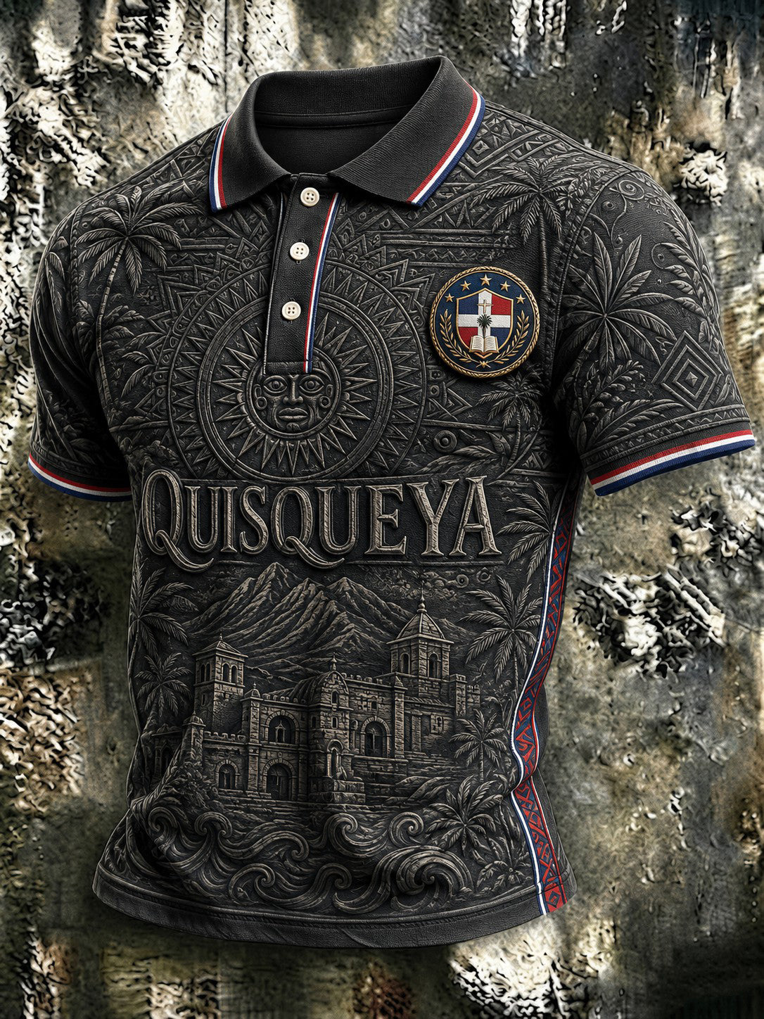 Men's Dominican Quisqueya Printed Shirt