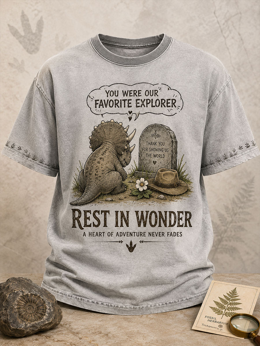 Men's Rip Rest In Wonder Wild Legend Printed T-shirt