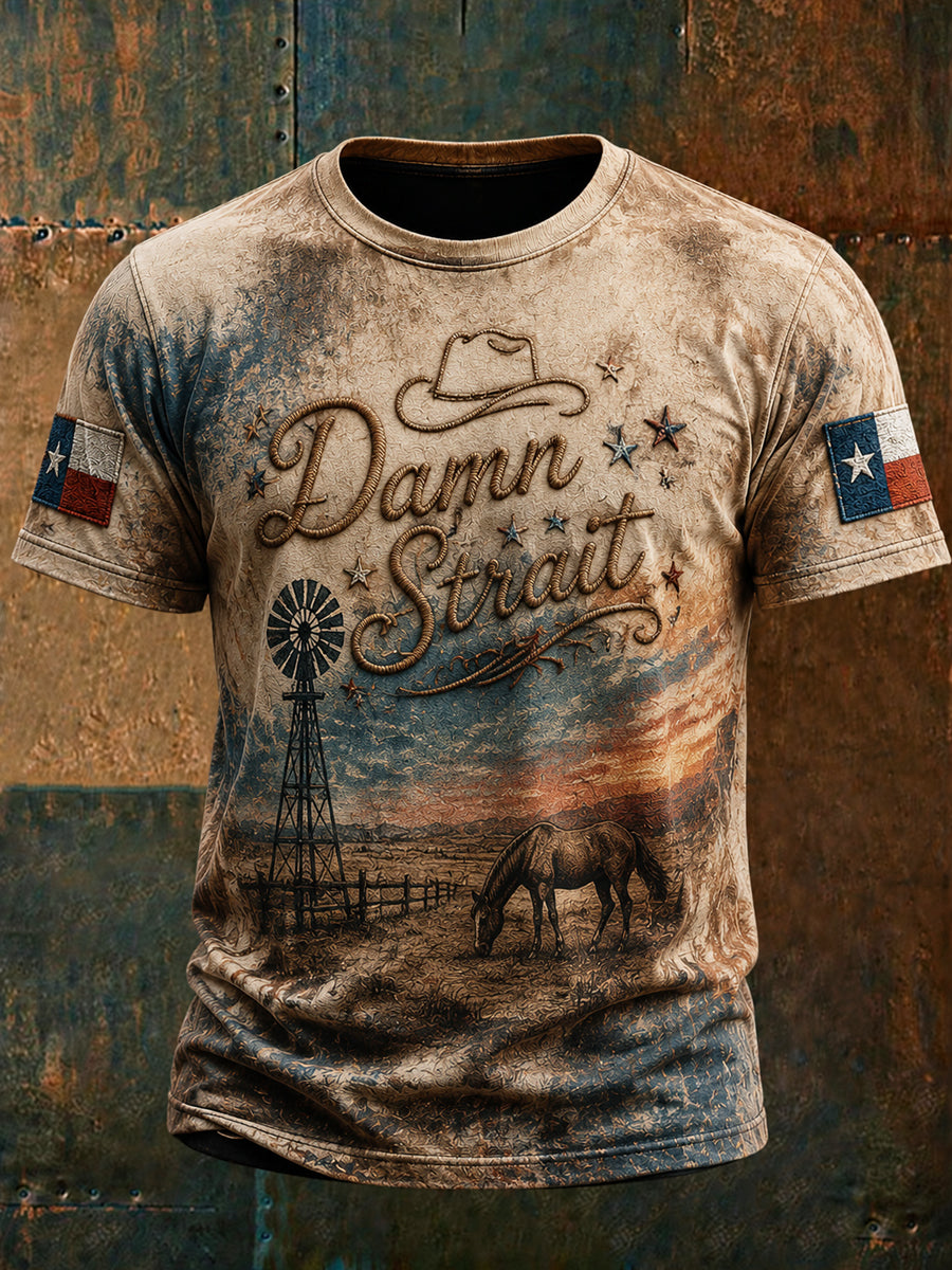 Men's Retro Country Lifestyle T-Shirt