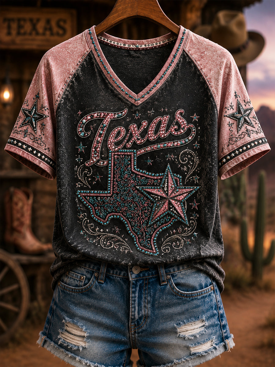 Retro Western Country Music Classic Casual T-Shirt
