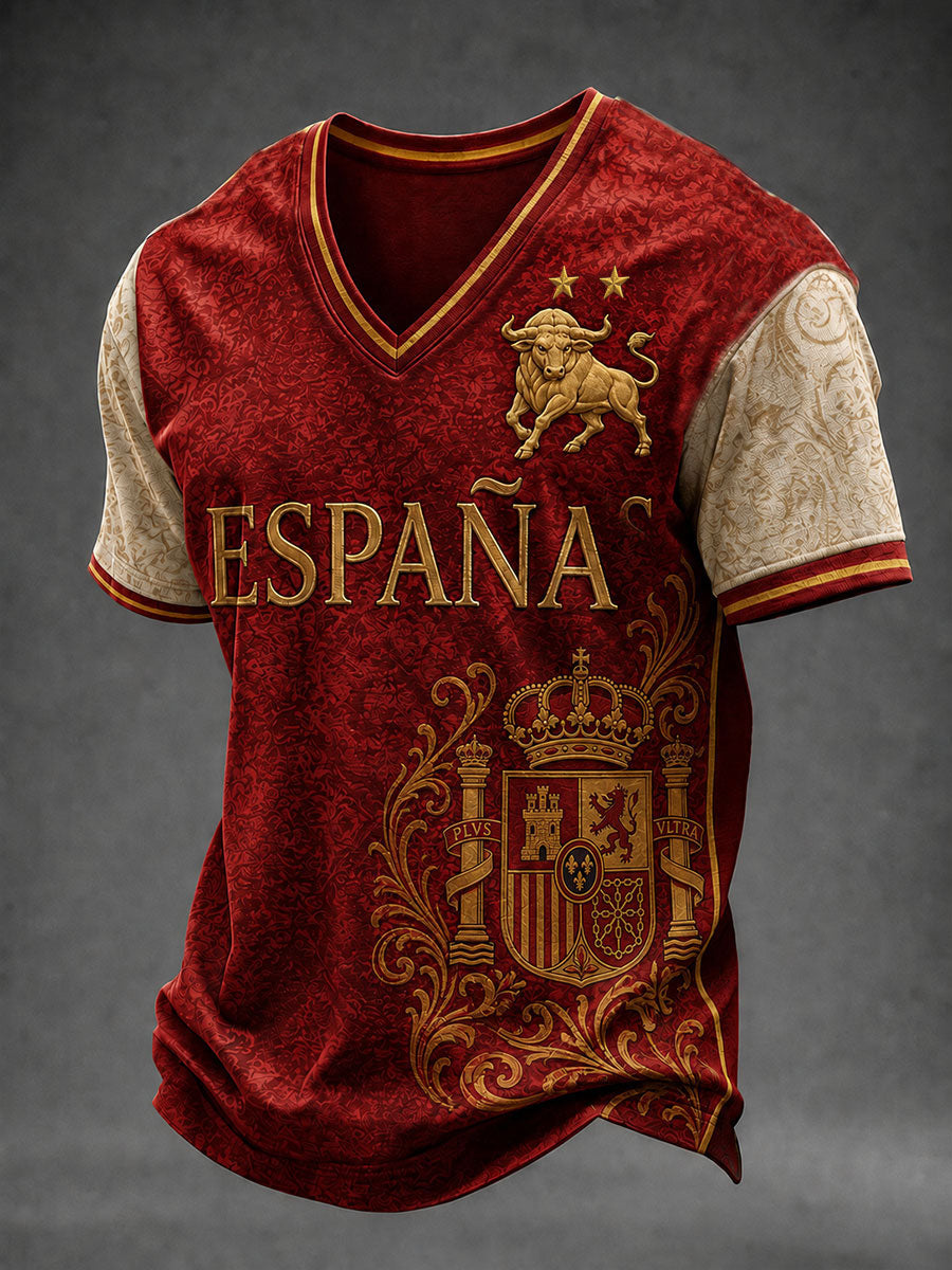 Men's ESPAÑA Champion V-neck T-shirt