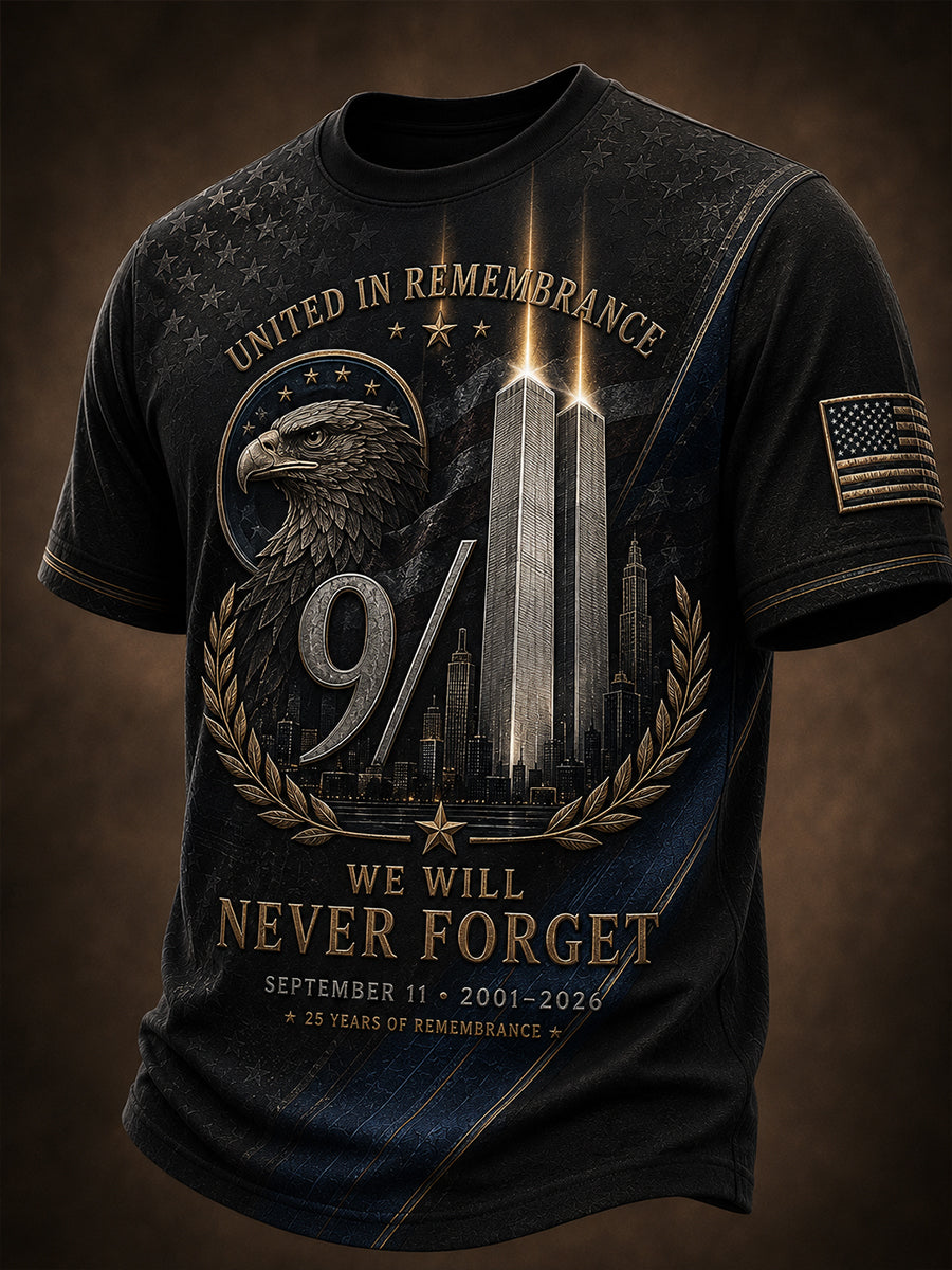 Men's American Patriotic Short Sleeves T-Shirt