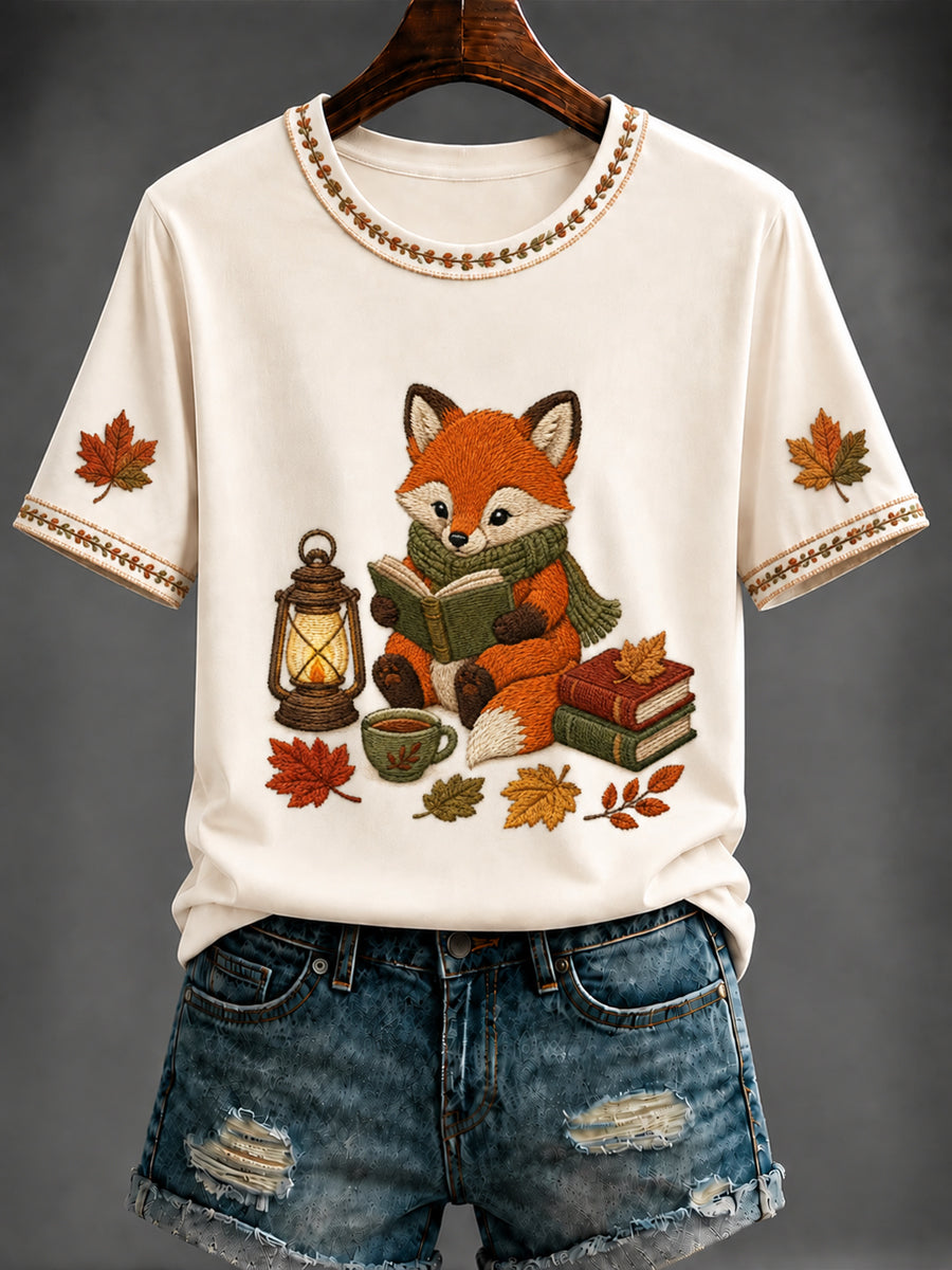 Women's Autumn pumpkin Printed T-shirt