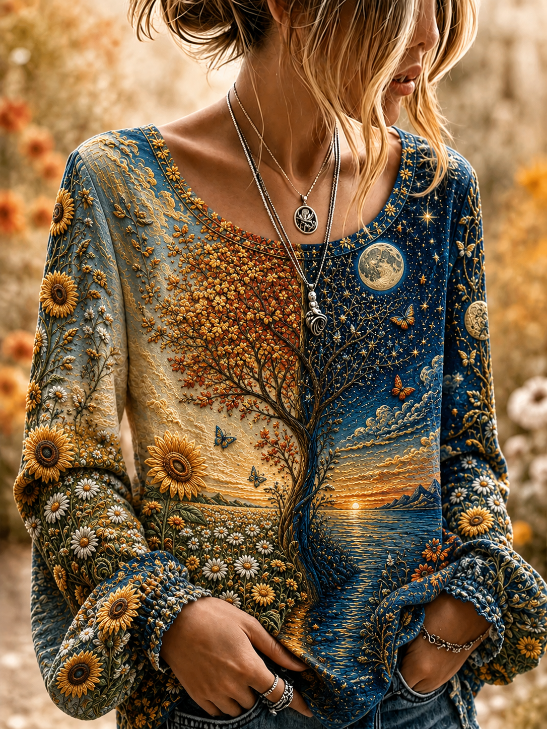 Women's Autumn Cotton-Linen Shirt
