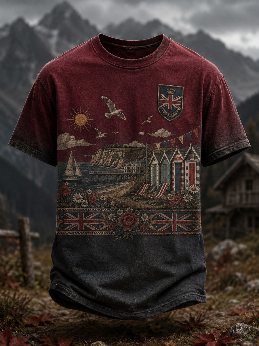 Men's Sisu Veteran Spirit Heritage Art Print Casual T-Shirt