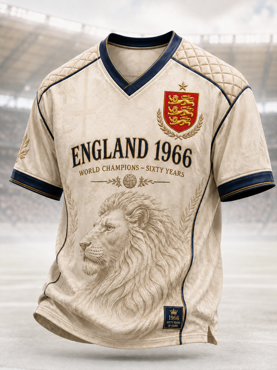 Men's England Football Legend 1966 V-neck T-shirt