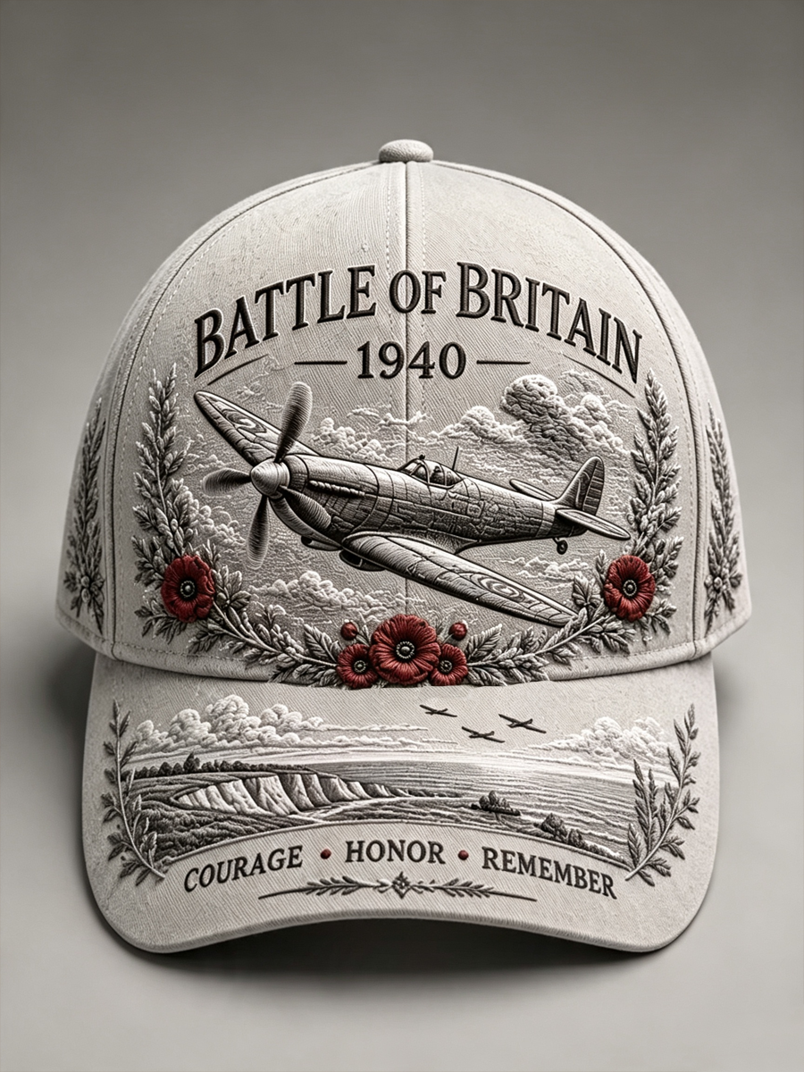 Unisex Battle of Britain Retro Print Hat