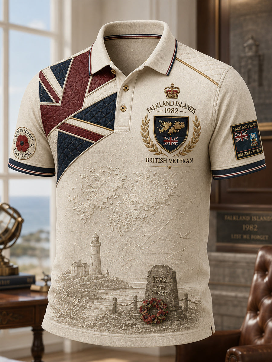 Men' Falklands War British Veterans Memorial Short Sleeves T-Shirt