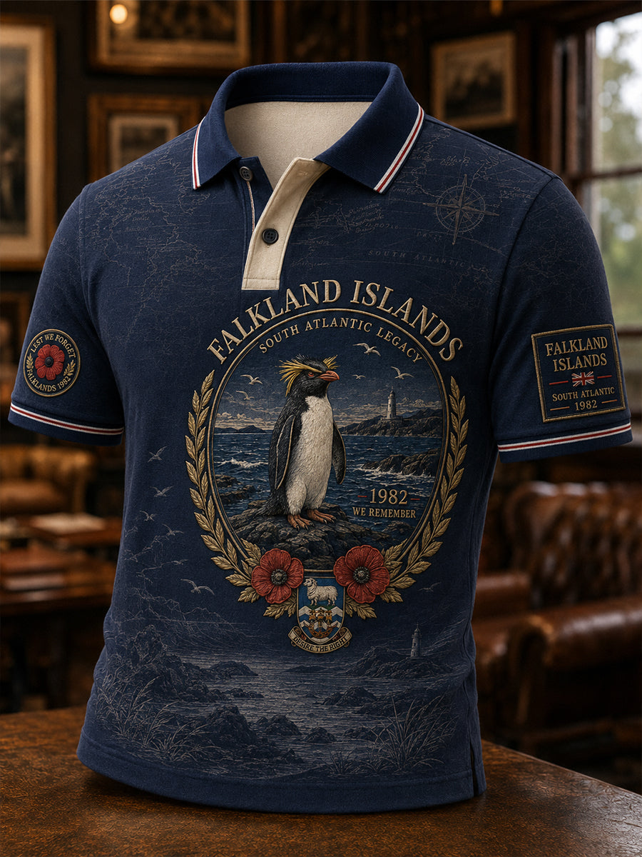 Men's Falklands War British Veterans Memorial Short Sleeves T-Shirt