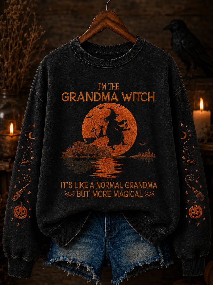Women's Vintage Halloween Regular Sweatshirt