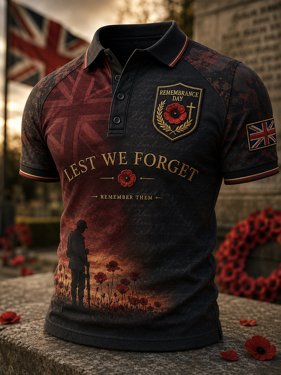 Men's British Remembrance Day Short Sleeves T-Shirt