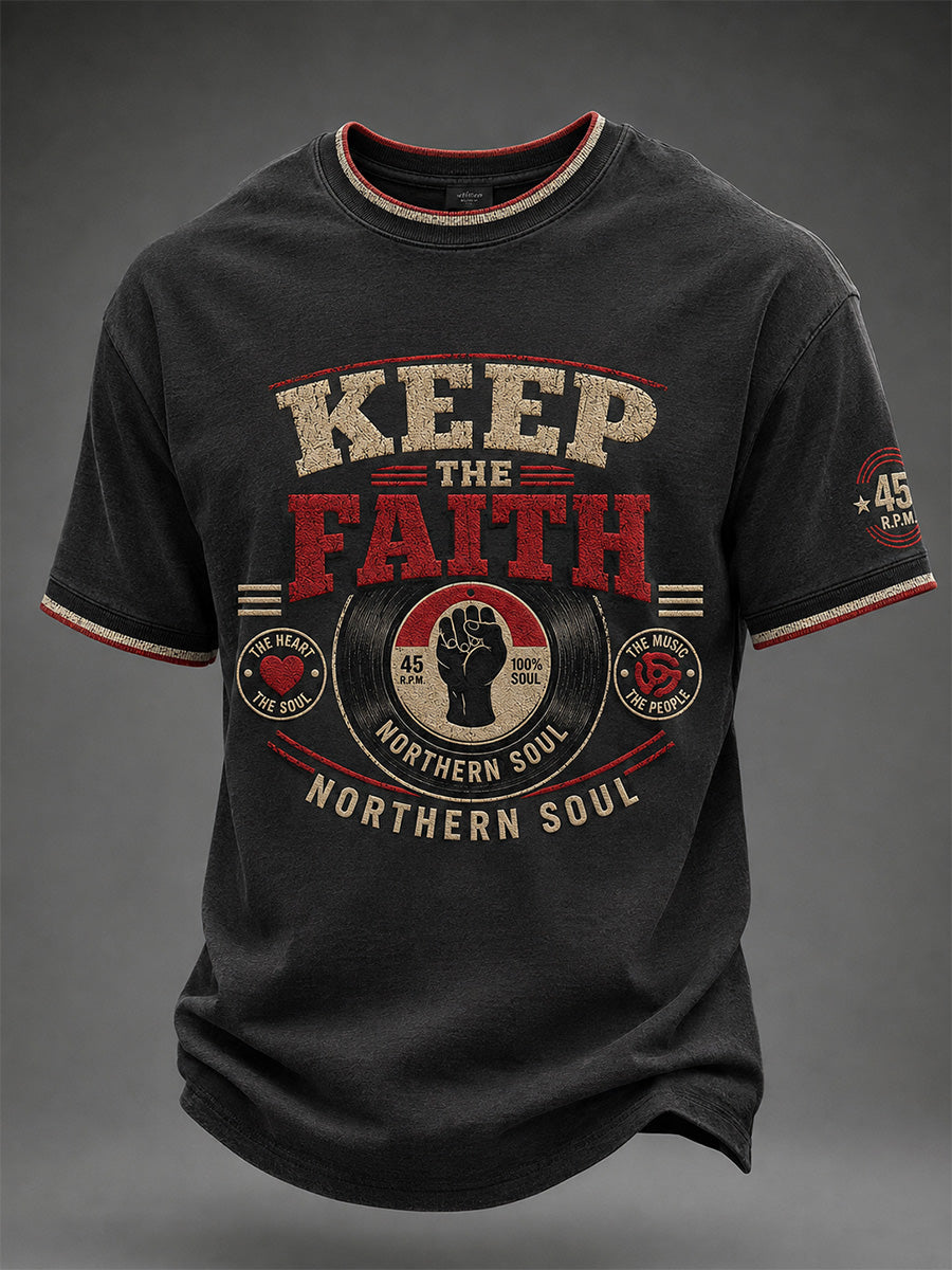 Men's Northern Soul Print Casual Tee