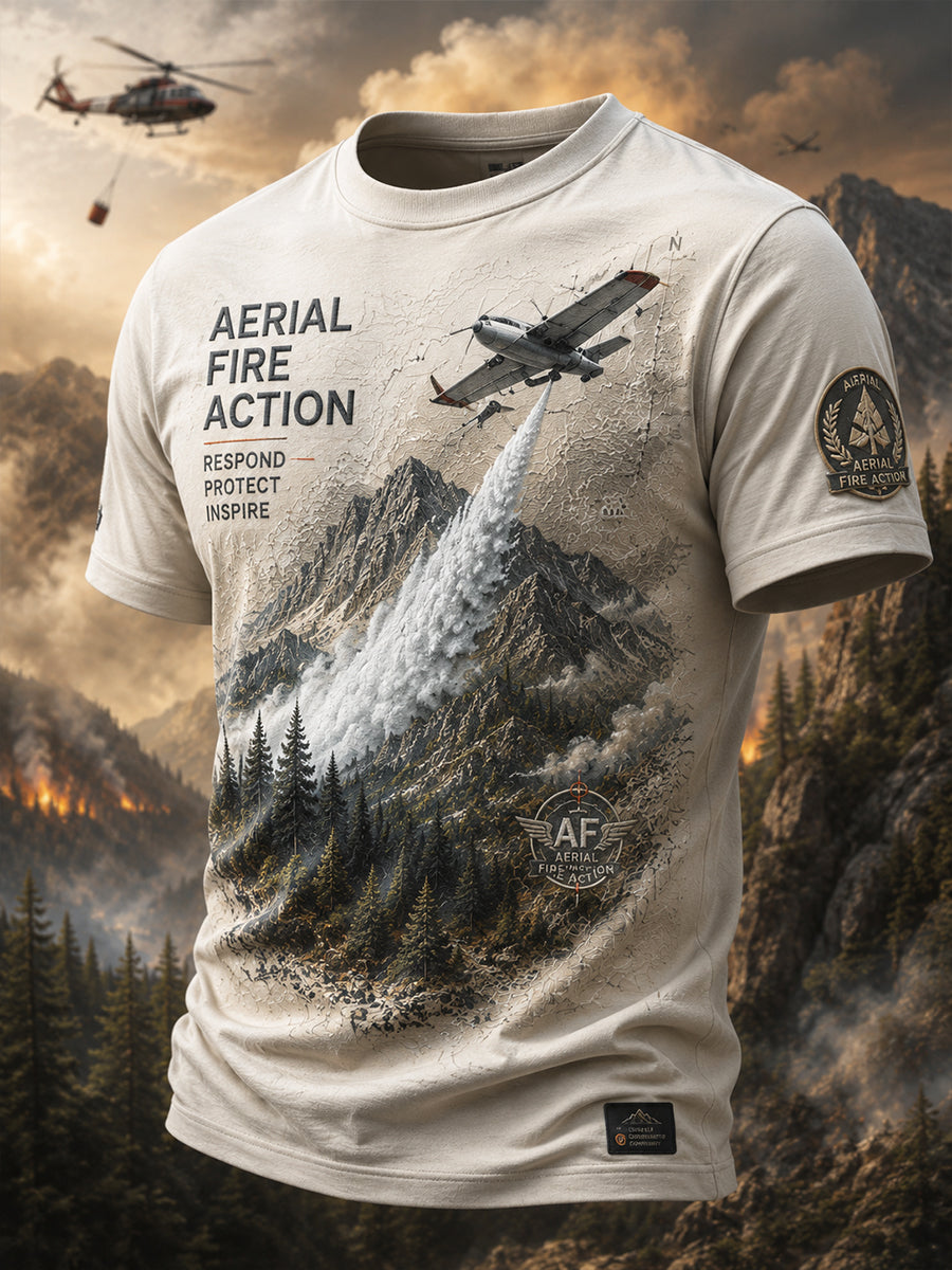 Men's European Wildfires Short Sleeve Shirt