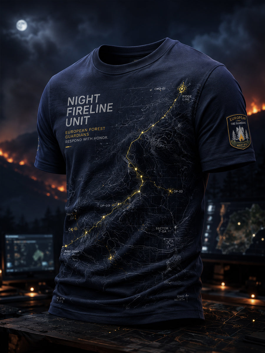 Men's European Wildfires Short Sleeve Shirt