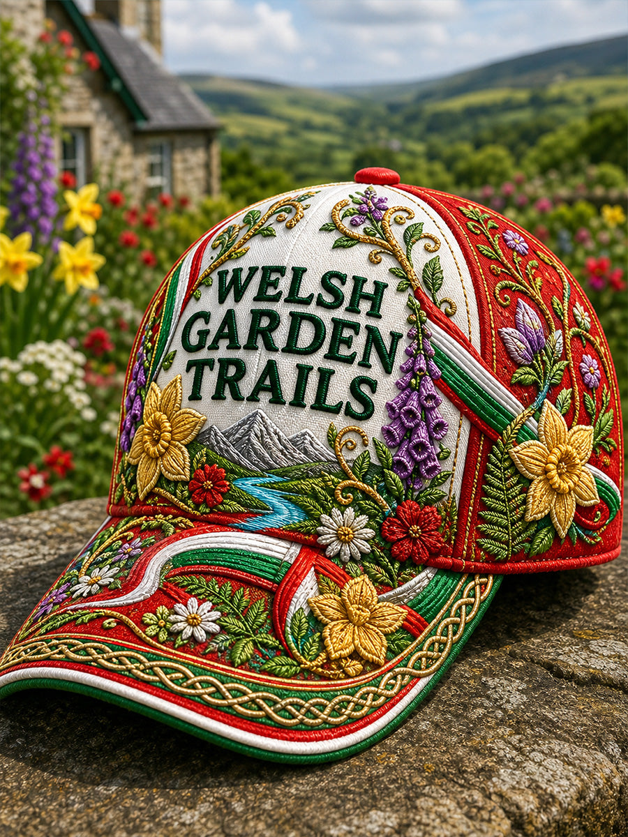 Unisex Vintage British/Welsh Art Print Casual Hat