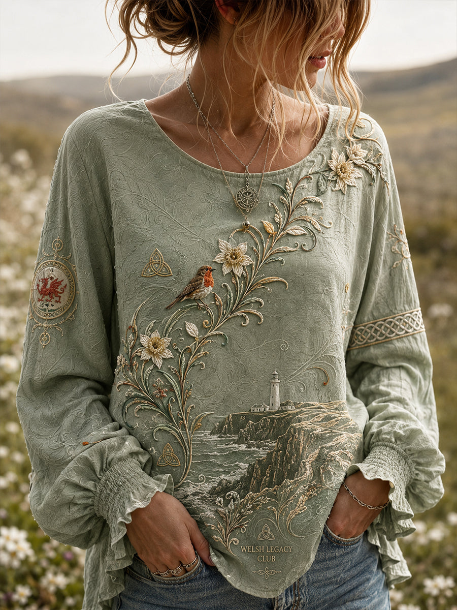 Women's Wales Uk Cotton-Linen Shirt