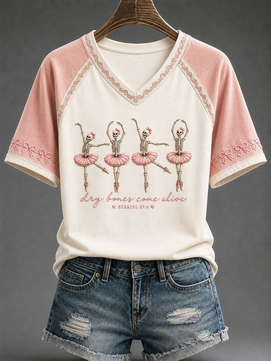 Women's "Dry Bones Come Alive" Faith Casual T-shirt