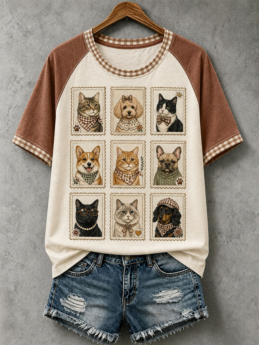 Women's Lovely Animal Pattern T-Shirt