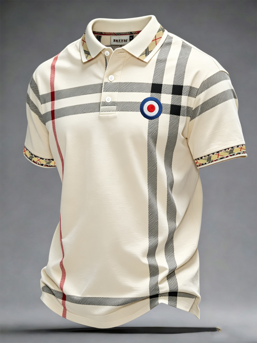 Men's Mods Culture UK Music Lover Business Style Printed polo shirt