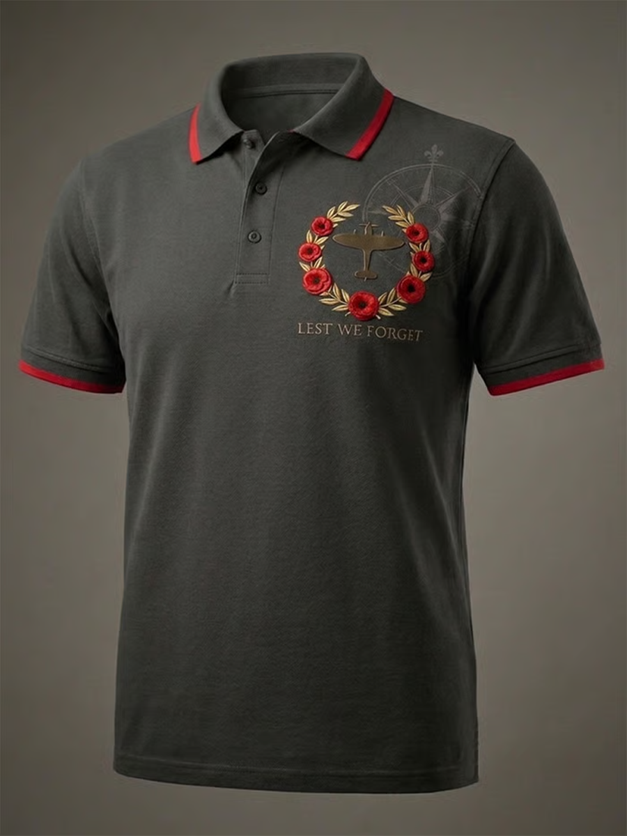 Men's British Veteran Print polo shirt
