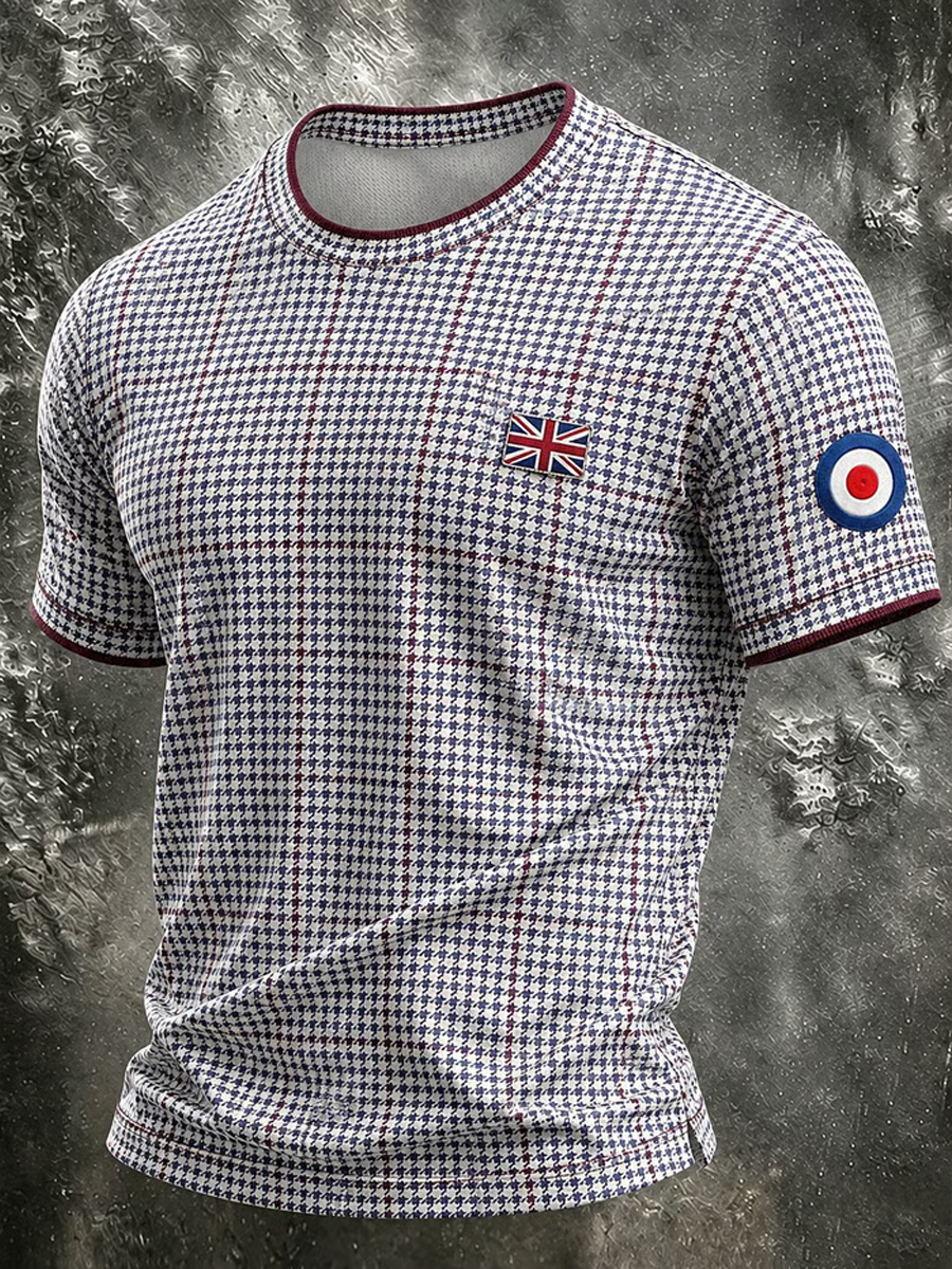Men's Mods Culture UK Music Lover Business Style Printed short sleeves t-shirt