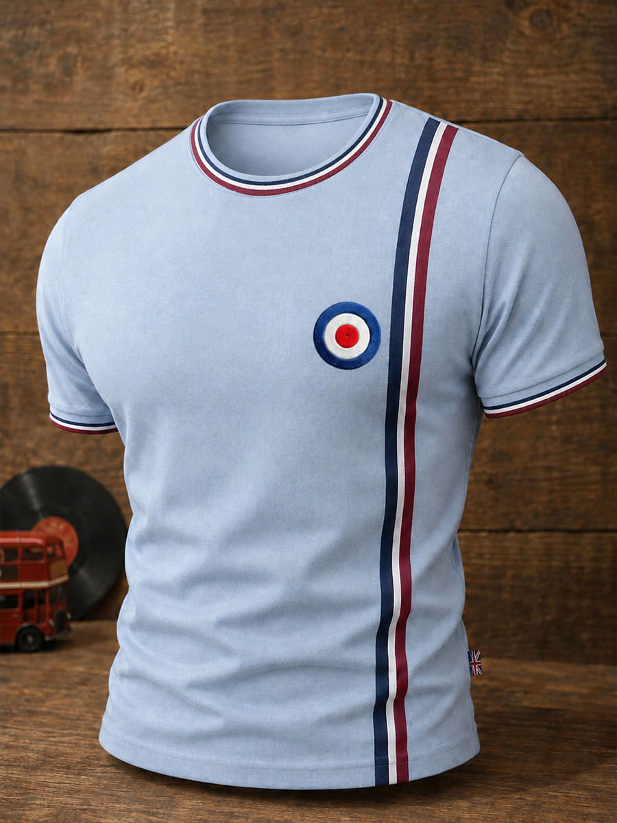 Men's Mods Culture UK Music Lover Business Style Printed short sleeves t-shirt