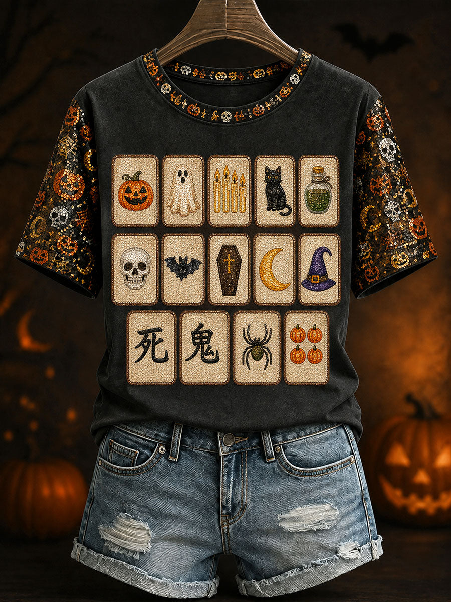Women's Halloween Mahjong T-shirts