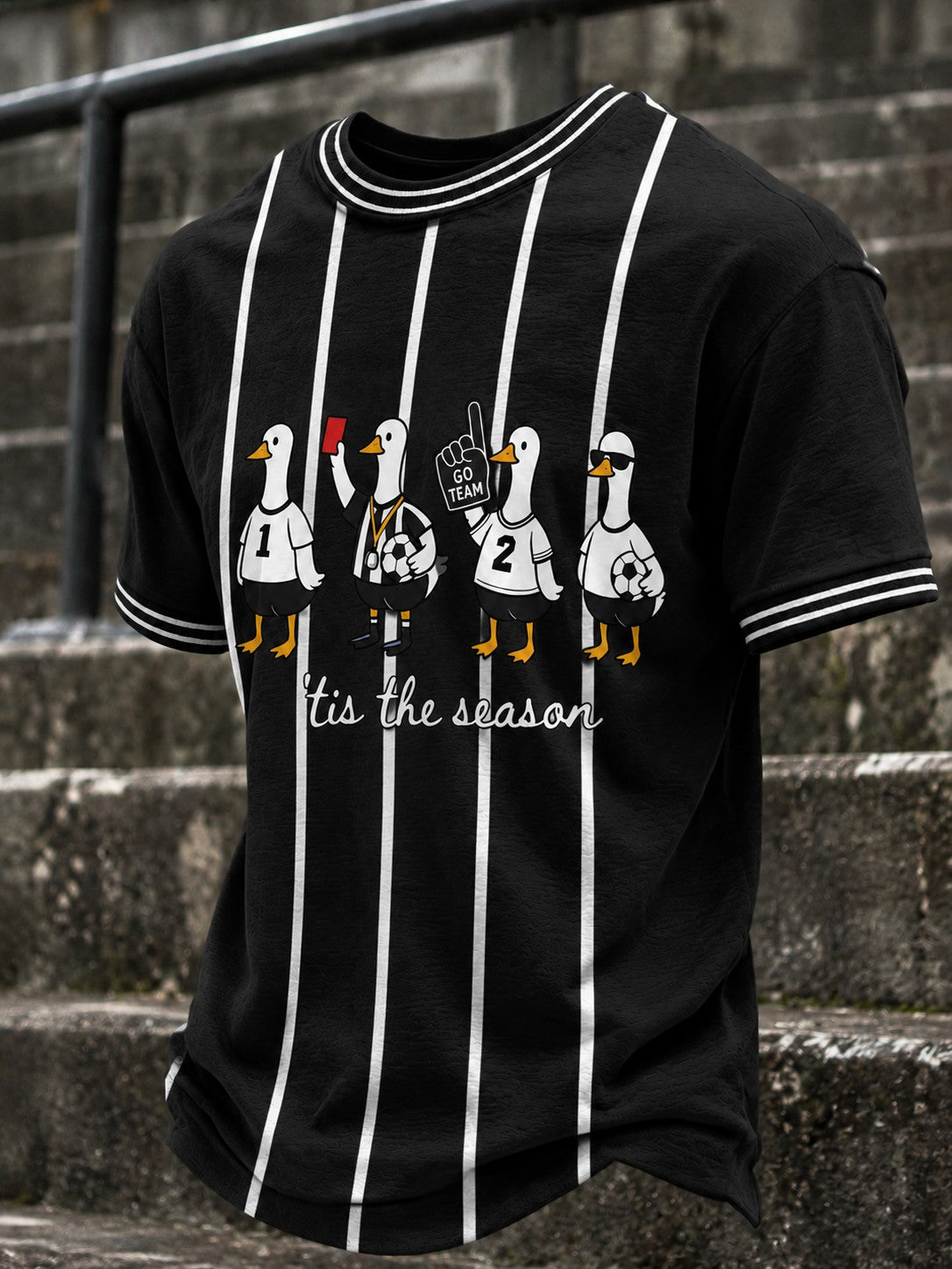 Men's Football Printed T-shirt