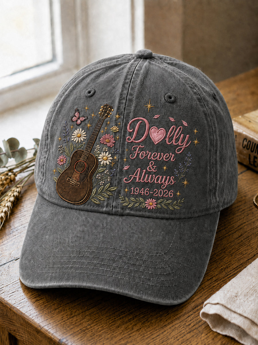 Vintage Classic Country Music Lover Memorial Washed Hat