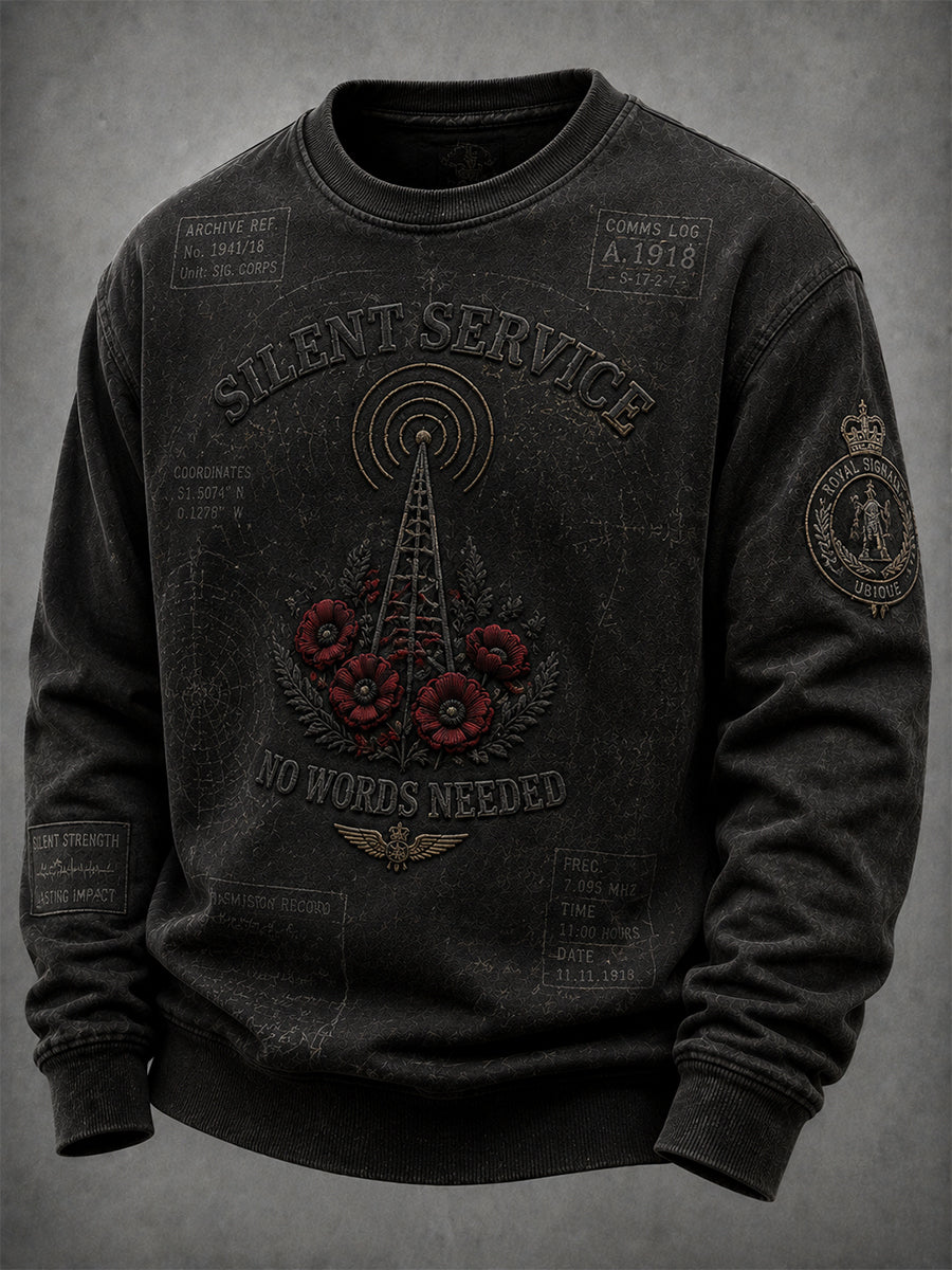 Men's Remembrance Day Lest We Forget Long-Sleeve Sweatshirt