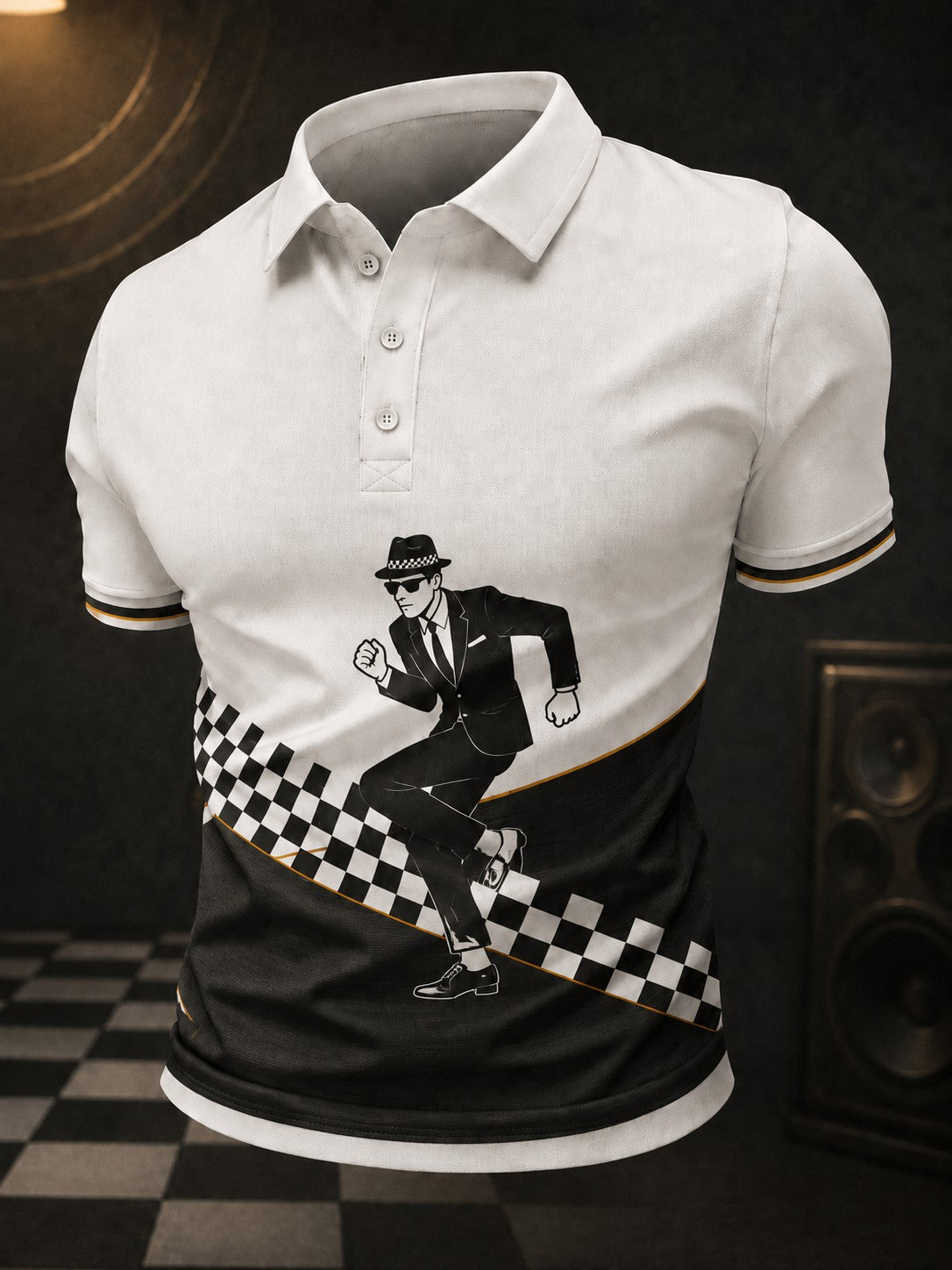 Men's Ska Revival Style Printed Shirt