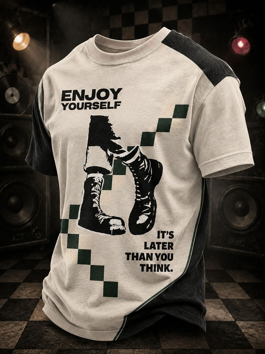 Men's Ska Revival Style Printed T-shirt