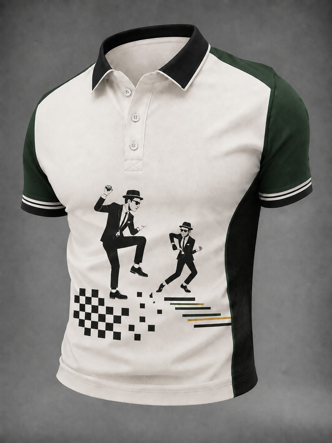 Men's Ska Revival Style Printed Shirt