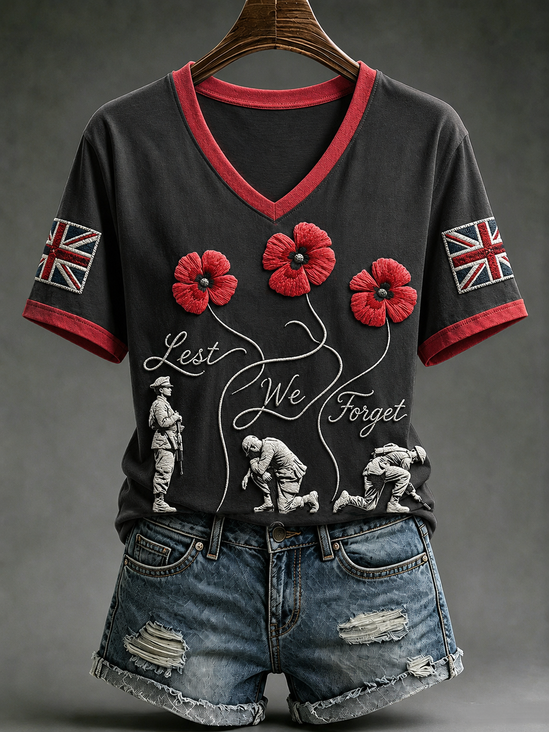 Women's Remembrance Day Short-sleeved T-shirt