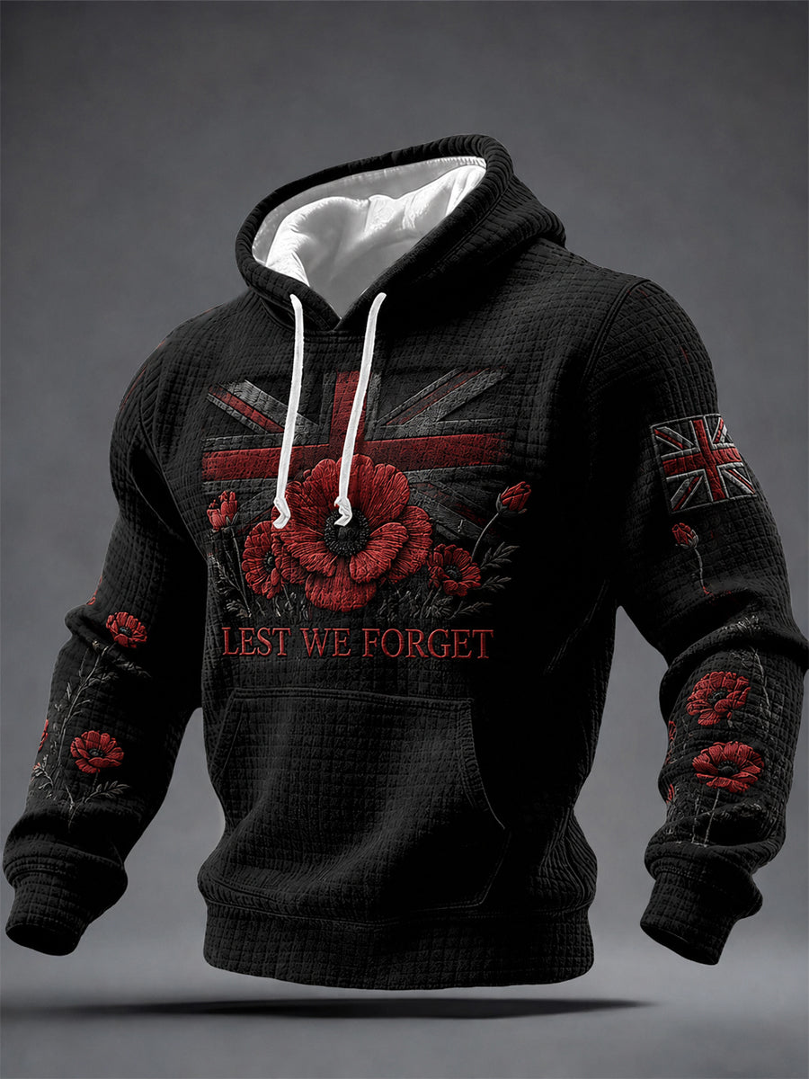 Men's Remembrance Day Printed Hoodie