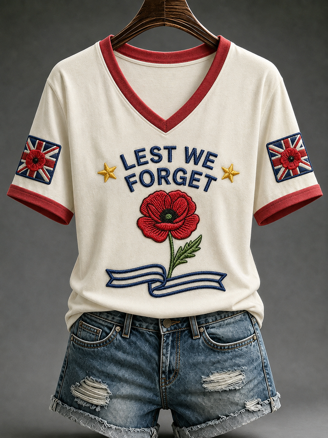 Women's Remembrance Day Short-sleeved T-shirt