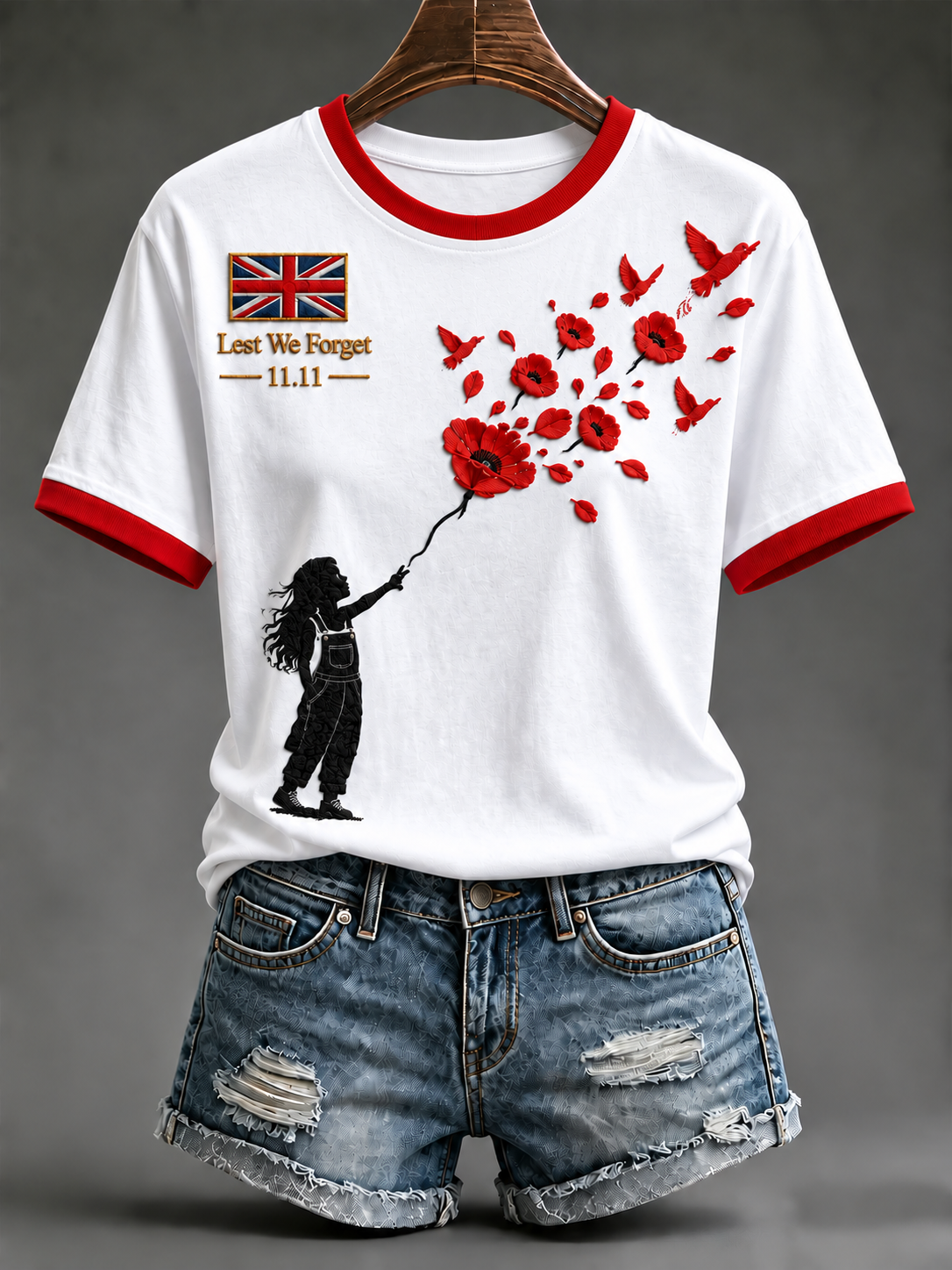 Women's Remembrance Day Short-sleeved T-shirt
