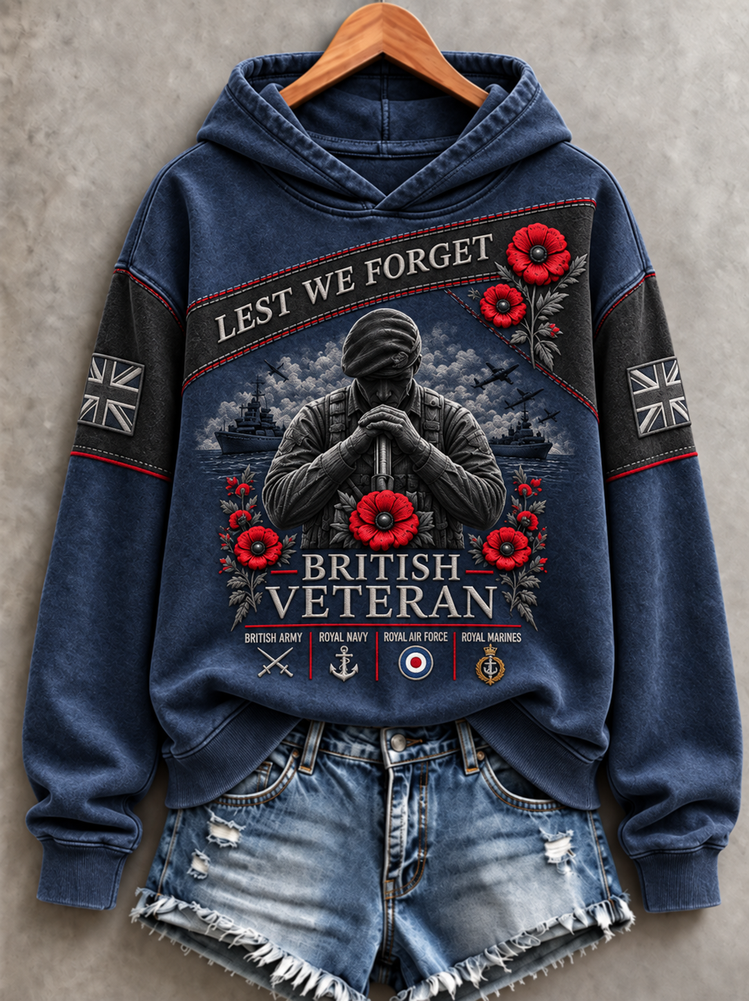 Women's Remembrance Day Lest We Forget Regular Sweatshirt
