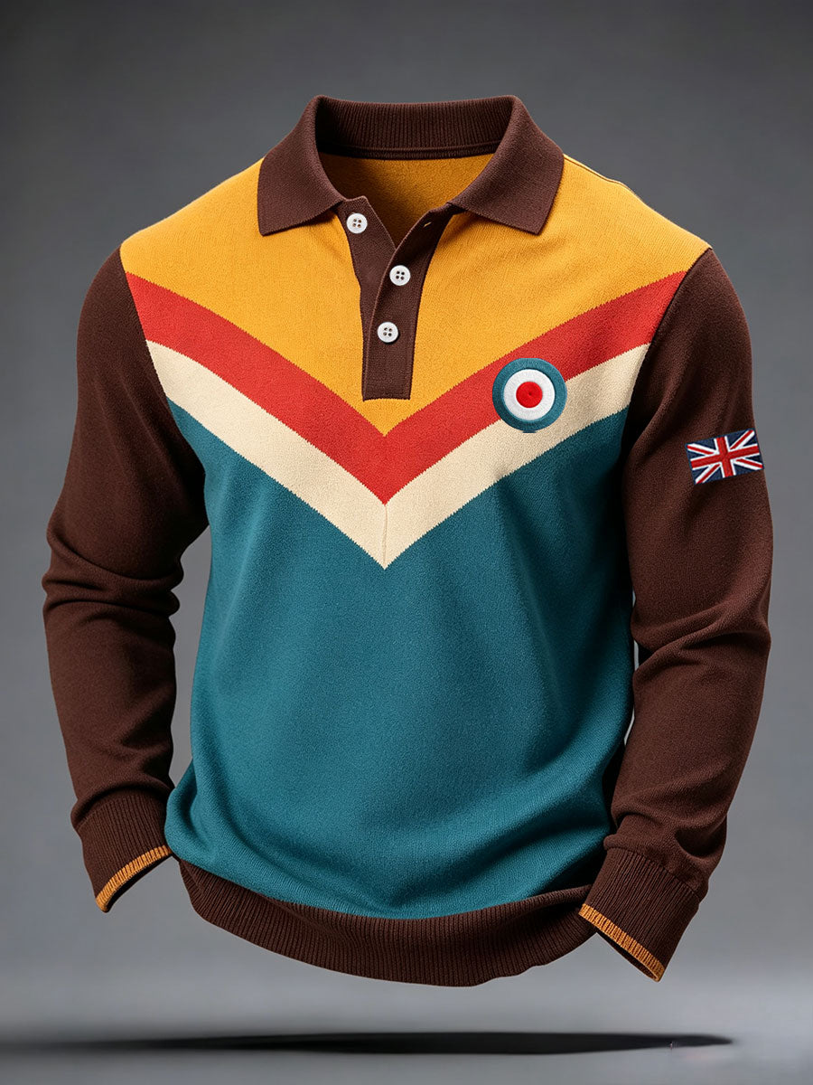 Men's UK Music Lover Mods Art Printed Casual Tops