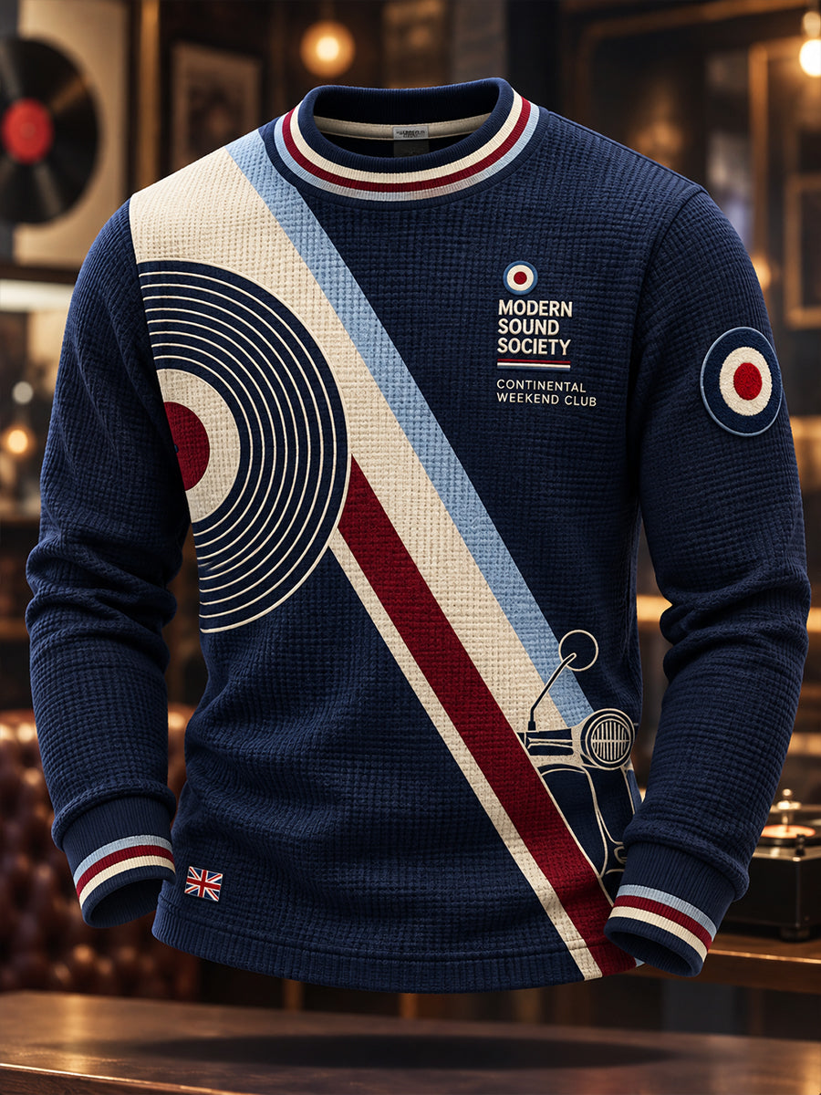 Men's Paul Weller Mod Culture Waffle Long Sleeve T-Shirt