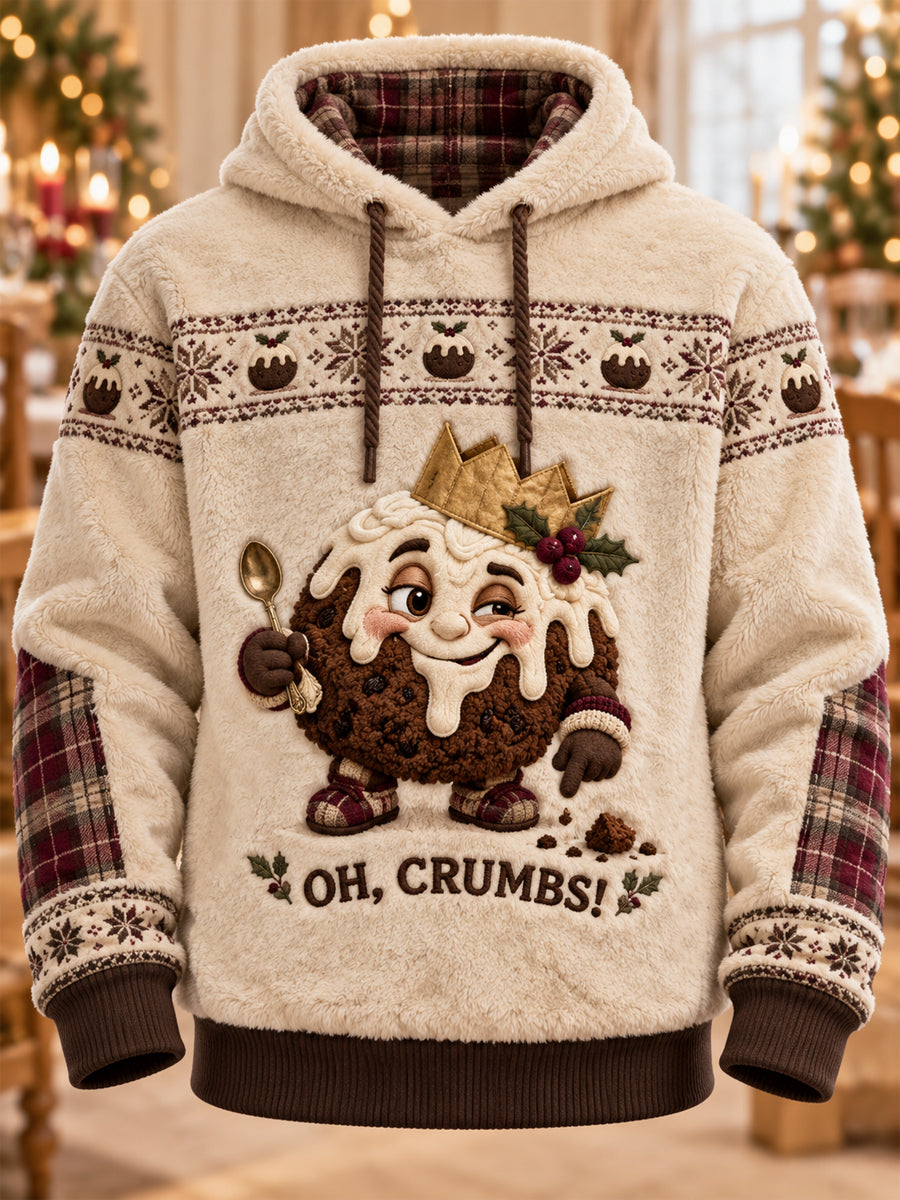 Men's Fun Christmas Flannel Hoodie