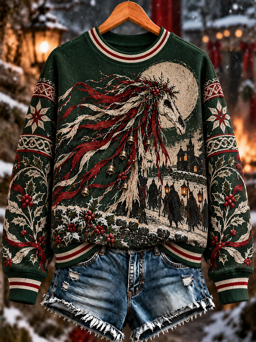 Women's Welsh Dragon Print Sweatshirt
