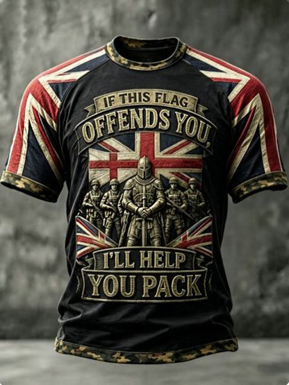 Men's IF THIS FLAG OFFENDS YOU I'LL HELP YOU PACK Tee