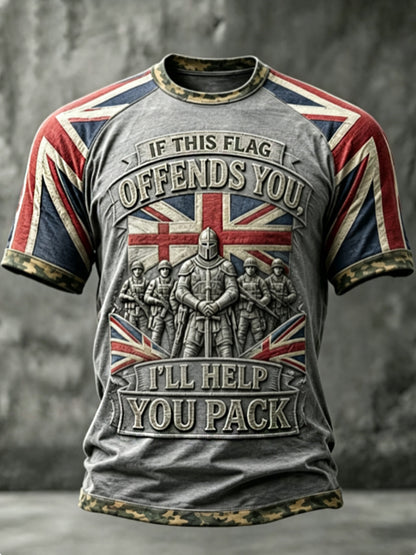 Men's IF THIS FLAG OFFENDS YOU I'LL HELP YOU PACK Tee