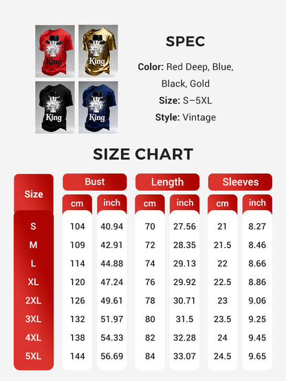Men's Vintage Commemorative Printed T-Shirt