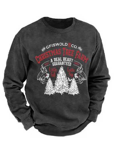 Griswold Co. Christmas Tree Farm A Real Beaut Guaranteed Est. 1989 Funny Sweatshirt